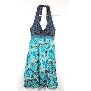 Athleta Pack Ewerywhere Green/Grey Paisley Dress #359 Size 4